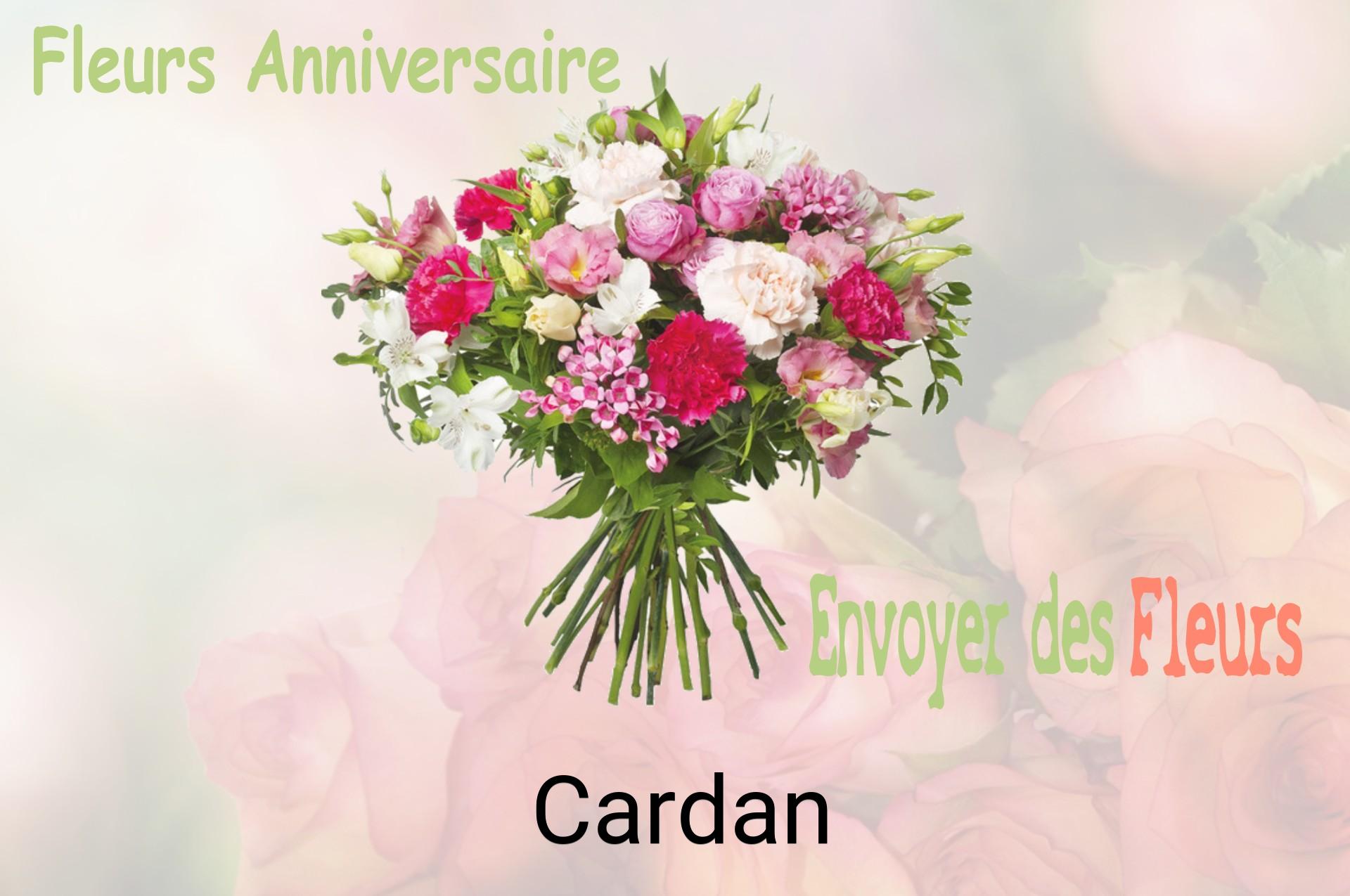 Bouquet de fleurs d’anniversaire livré à Cardan