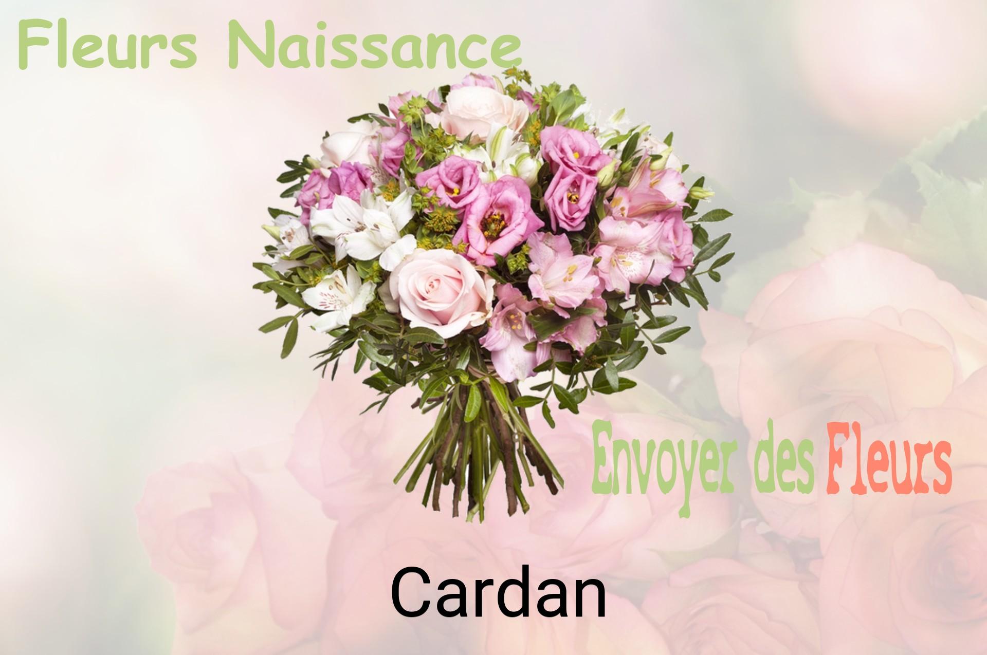 Bouquet de fleurs de naissance livré à Cardan